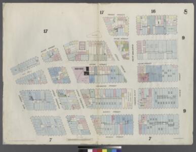 [Plate 8: Map bounded by Duane Street, Hudson Street, Thomas Street, Church Street, Murray Street, West Street]