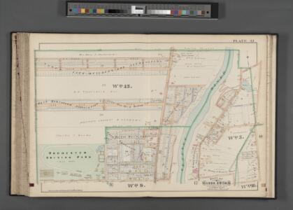 Rochester, Double Page Plate No. 32 [Map bounded by Ridge Rd., Hollenbeck St., Avenue D, Driving Park Ave.] / compiled from official records, private plans & actual surveys under the direction of E. Robinson.