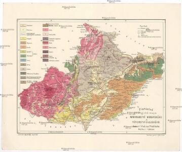 Přehledná geologická mapa Markrabství moravského a Vévodství slezského