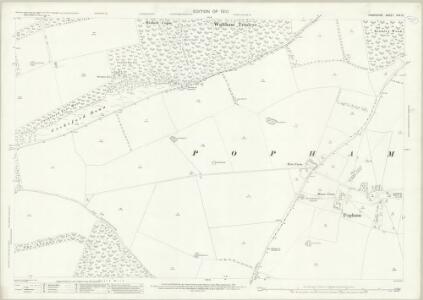 Hampshire and Isle of Wight XXV.12 (includes: Micheldever; North Waltham; Popham; Steventon) - 25 Inch Map