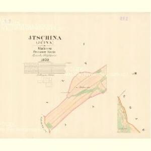 Jtschina (Jčina) - m1097-1-001 - Kaiserpflichtexemplar der Landkarten des stabilen Katasters