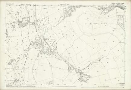 Hampshire and Isle of Wight XCVIII.12 (includes: Godshill; Newchurch; Sandown Shanklin; Ventnor) - 25 Inch Map