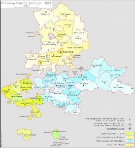 Kreise der Provinz Sachsen 1820