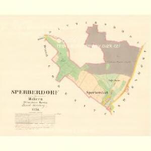 Sperberdorf - m1330-1-001 - Kaiserpflichtexemplar der Landkarten des stabilen Katasters