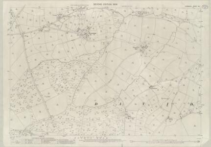 Cornwall XV.1 (includes: Advent; Davidstow) - 25 Inch Map