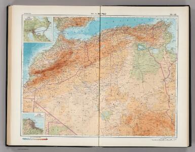 164-165.  Africa, North-west.  The World Atlas.