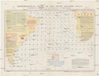 Meteorological chart of the South Atlantic Ocean