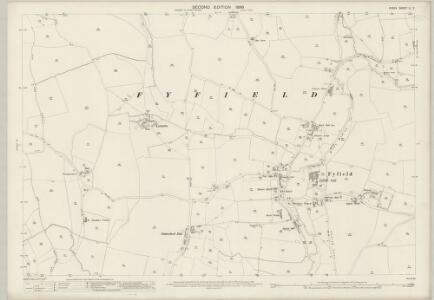 Essex (1st Ed/Rev 1862-96) LI.2 (includes: Fyfield) - 25 Inch Map