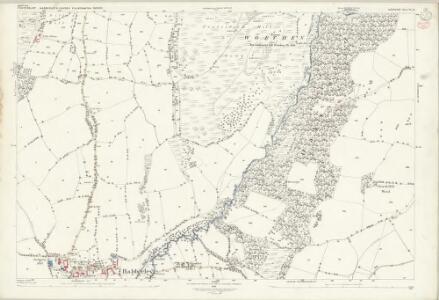 Shropshire XL.15 (includes: Church Pulverbach; Habberley; Pontesbury; Worthen) - 25 Inch Map