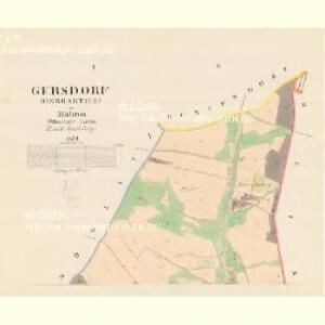 Gersdorf (Gerhartice) - m1178-1-001 - Kaiserpflichtexemplar der Landkarten des stabilen Katasters