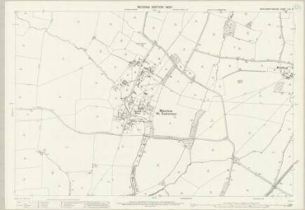 Northamptonshire LVIII.8 (includes: Farthinghoe; Greatworth; Marston St Lawrence; Thenford) - 25 Inch Map