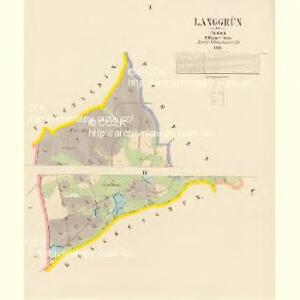 Langgrün - c0719-2-001 - Kaiserpflichtexemplar der Landkarten des stabilen Katasters