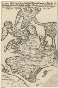Eigentliche Abbildung der Pomerischen Insul Rügen : Auf welcher die Dänen und Allűrte, von den Schweden auß Stralsund unversehens überfallen, eine gäntzliche Niederlag erlitten, und dadurch die ganze Insul den Schweden wieder raumen müssen. Geschehen Dienstag den 8. 18. Januarÿ Anno 1678