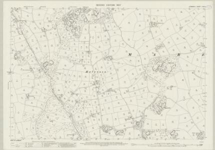 Cornwall LXXI.9 (includes: Constantine; Mabe; Stithians) - 25 Inch Map