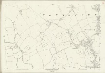 Suffolk LXIII.13 (includes: Cavendish; Glemsford) - 25 Inch Map