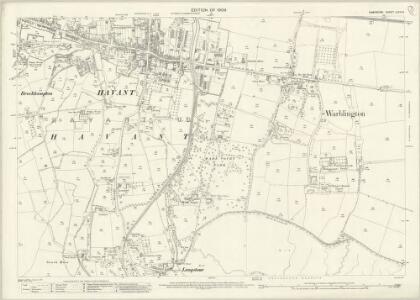 Hampshire and Isle of Wight LXXVI.11 (includes: Havant) - 25 Inch Map