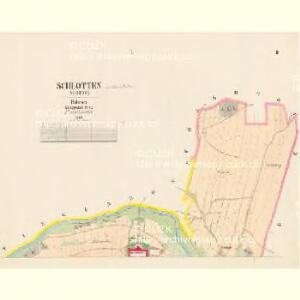 Schlotten (Šlotow) - c7044-1-001 - Kaiserpflichtexemplar der Landkarten des stabilen Katasters