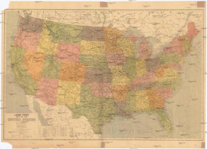 Large print map of the United States