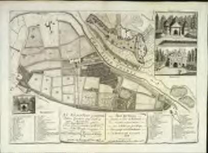 An exact plan of the royal palace gardens and park at Richmond