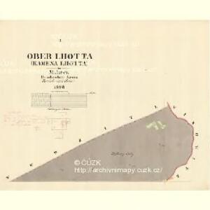 Ober Lhotta (Kamena Lhotta) - m0793-1-001 - Kaiserpflichtexemplar der Landkarten des stabilen Katasters