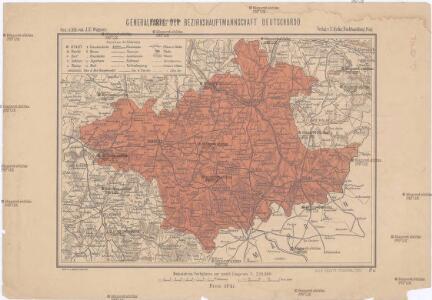 Generalkarte der Bezirkshauptmannschaft Deutschbrod