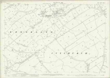 Kent LXXXIII.4 (includes: Brookland; Ivychurch) - 25 Inch Map