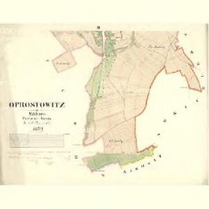 Oprostovitz - m2159-1-002 - Kaiserpflichtexemplar der Landkarten des stabilen Katasters