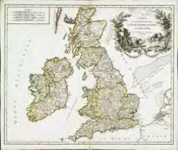 Carte des grandes routes d'Angleterre, d'Ecosse, et d'Irlande