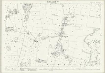 Suffolk XLV.14 (includes: Beyton; Hessett; Rougham) - 25 Inch Map