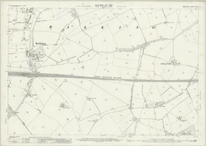 Berkshire XIII.7 (includes: Baulking; Kingston Lisle; Sparsholt; Uffington) - 25 Inch Map