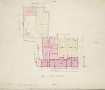 Plan of property in Upper Street, Islington