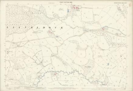 Monmouthshire XXIV.2 (includes: Llanbadog Fawr; Llangybi Fawr) - 25 Inch Map