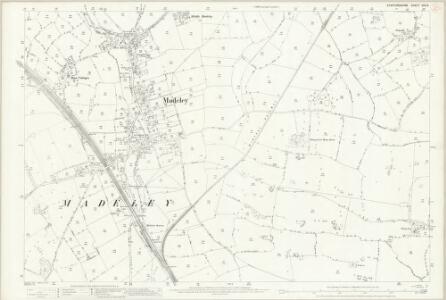 Staffordshire XVII.5 (includes: Madeley) - 25 Inch Map