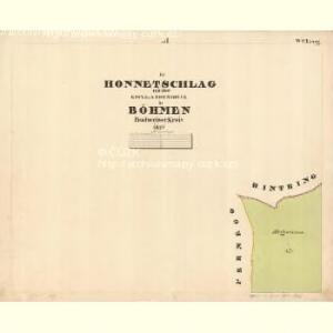 Honetschlag - c1932-1-014 - Kaiserpflichtexemplar der Landkarten des stabilen Katasters