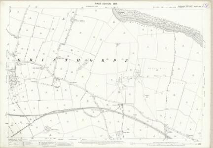 Yorkshire XCIV.15 (includes: Filey; Gristhorpe; Muston) - 25 Inch Map
