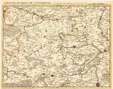 Carte des Environs de Luxembourg