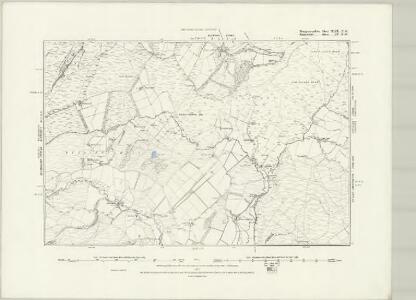 Montgomeryshire XLVIII.NE - OS Six-Inch Map