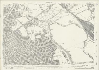 Essex (New Series 1913-) n LXXVII.16 (includes: Hackney; Leyton) - 25 Inch Map