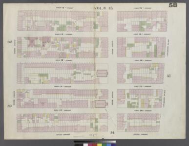 Plate 58: Map bounded by 14th Street, University Place, 9th Street, Sixth Avenue