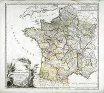Carte du royaume de France où sont tracées exactement les routes des postes