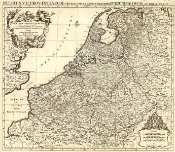Belgii XVII. Provintiarum. Universa Tabula Ad Usum Serenissimi Burgundiae Ducis