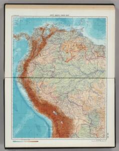 224-225.  South America, North West.  The World Atlas.