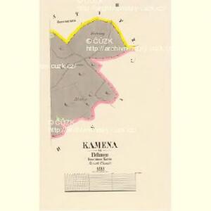 Kamena - c3011-1-002 - Kaiserpflichtexemplar der Landkarten des stabilen Katasters