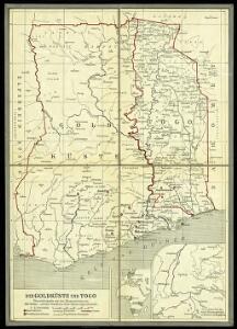 Die Goldküste und Togo. Uebersichtskarte mit den Missionsstationen der Basler- und der Norddeutschen Missionsgesellschaft