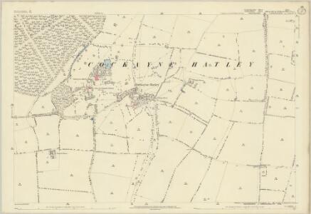 Cambridgeshire LII.6 (includes: Cockayne Hatley; Potton; Tadlow) - 25 Inch Map