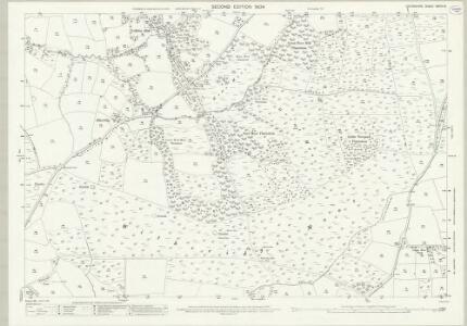 Devon XXXIII.15 (includes: Cruwys Morchard; Templeton; Thelbridge; Witheridge) - 25 Inch Map