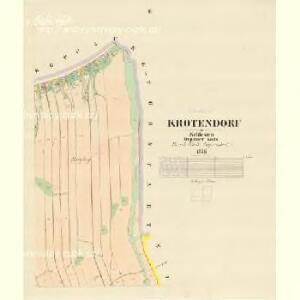 Krotendorf - m0954-1-002 - Kaiserpflichtexemplar der Landkarten des stabilen Katasters