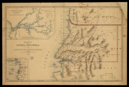 Mapa de la Guinea Española / formado y publicado por el Depósito de la Guerra