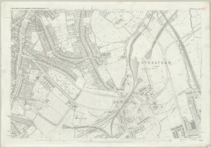 London (First Editions c1850s) LXXXV (includes: Lambeth St Mary; Wandsworth Borough) - 25 Inch Map