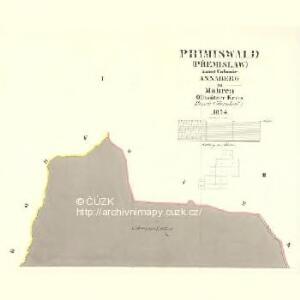 Primislwald (Přemislaw) - m2451-1-001 - Kaiserpflichtexemplar der Landkarten des stabilen Katasters